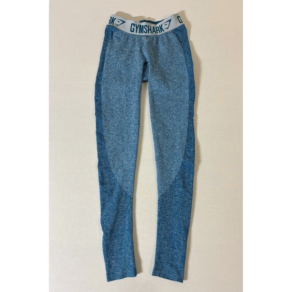 Gymshark Flex Blue Marl High Waisted Seamless Contour Leggings Womens XS